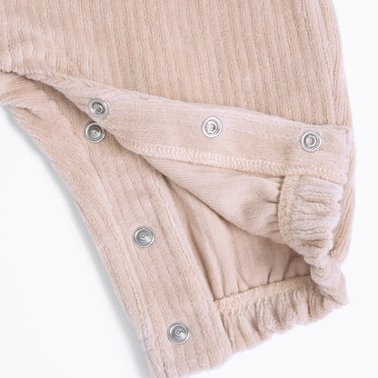Girls Pink &amp; Brown Solid Shirt with Dungaree