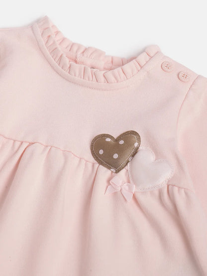 Girls Pink &amp; Brown Top with Trousers