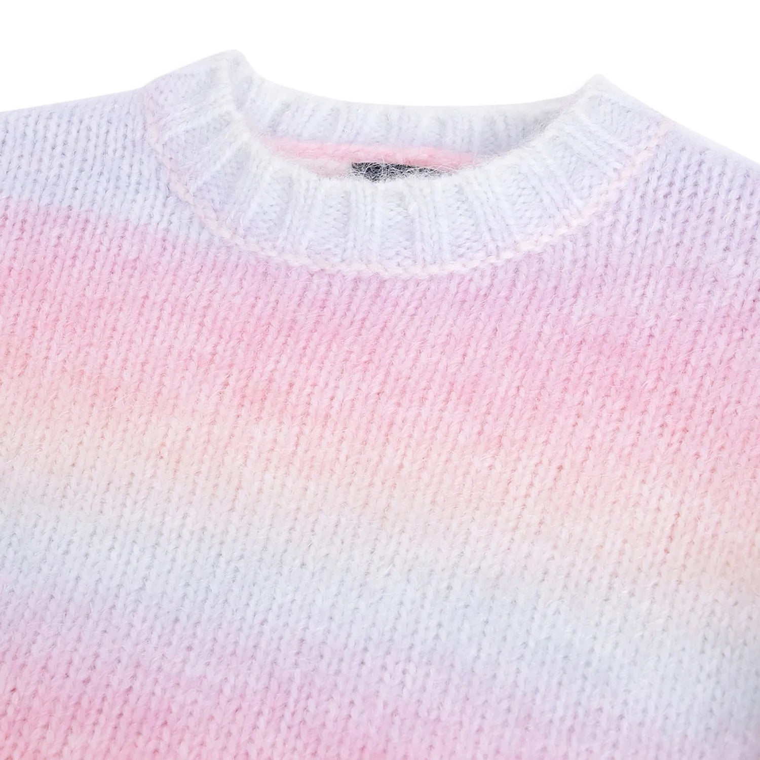 Girls Pink Colourblocked Pullover