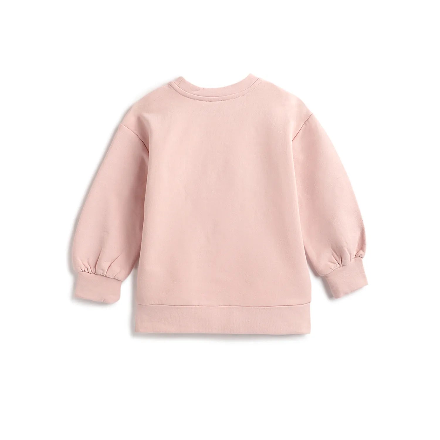 Girls Pink Embelished Sweatshirt with Leggings