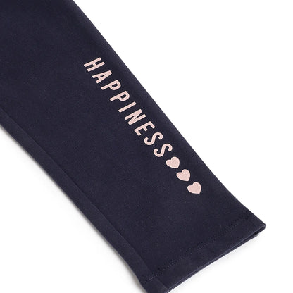 Girls Pink Embelished Sweatshirt with Leggings