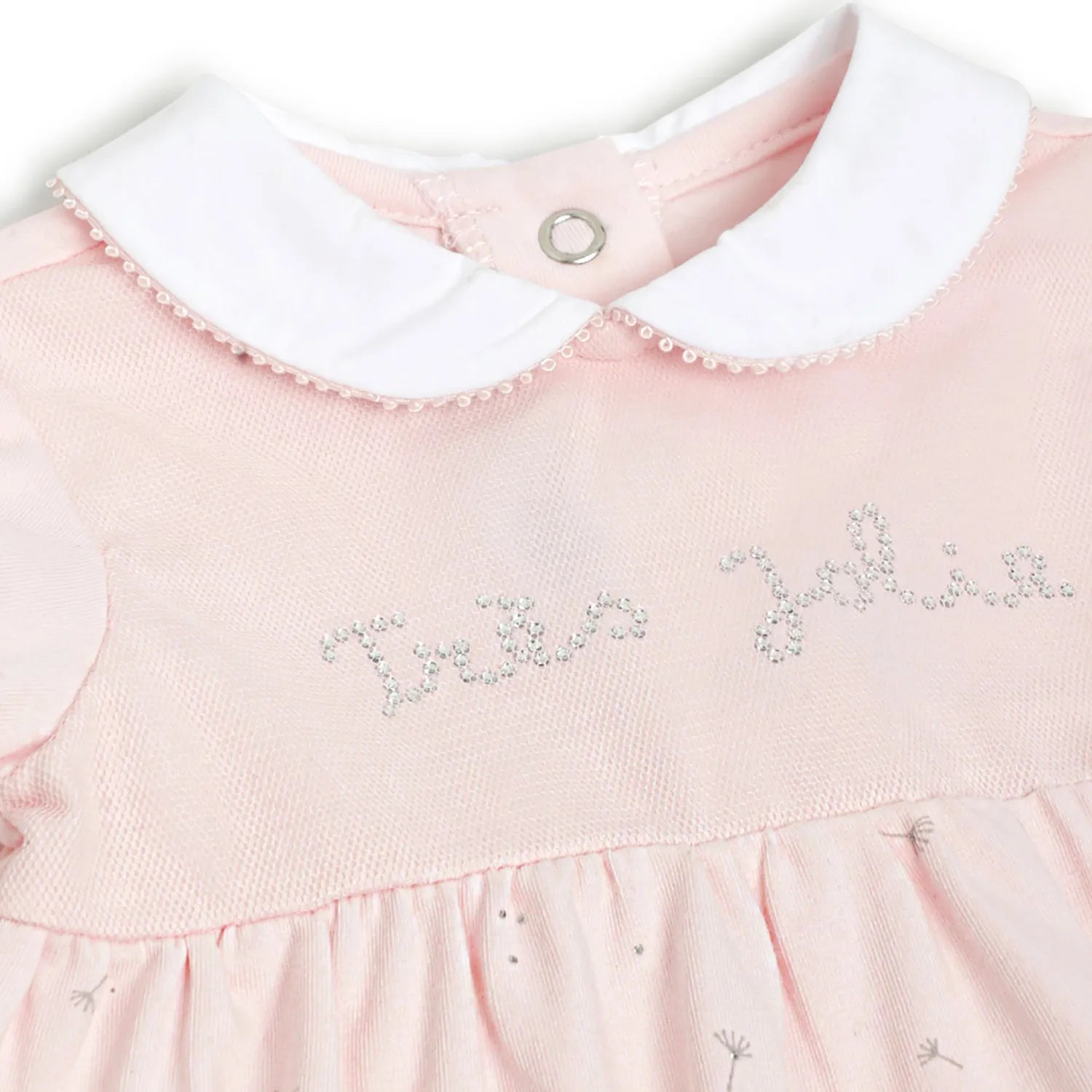 Girls Pink Floral Printed Dress With Shorts