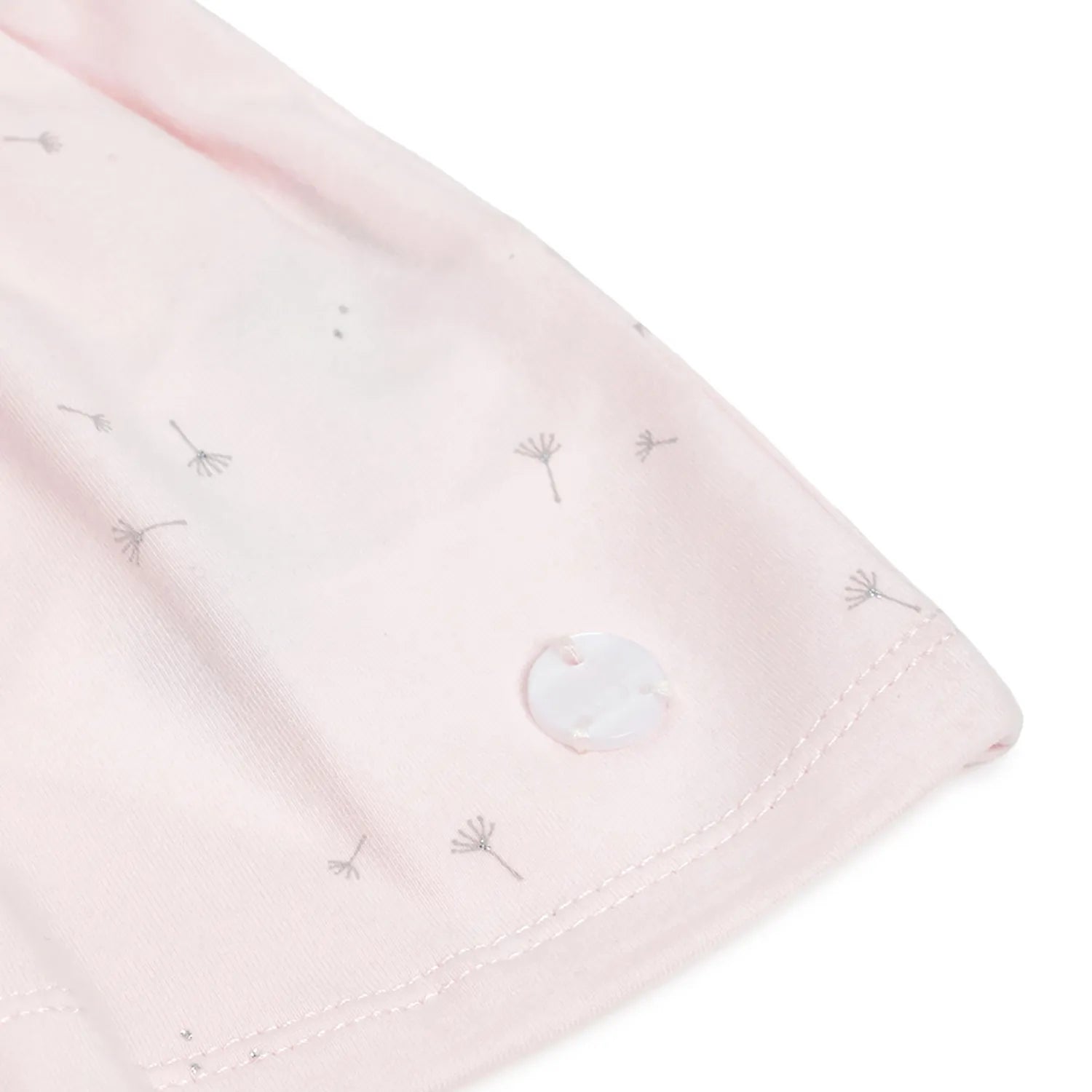 Girls Pink Floral Printed Dress With Shorts