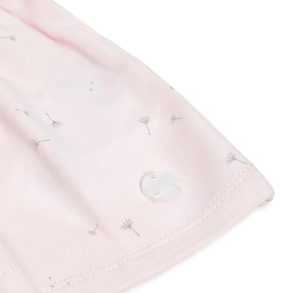 Girls Pink Floral Printed Dress With Shorts