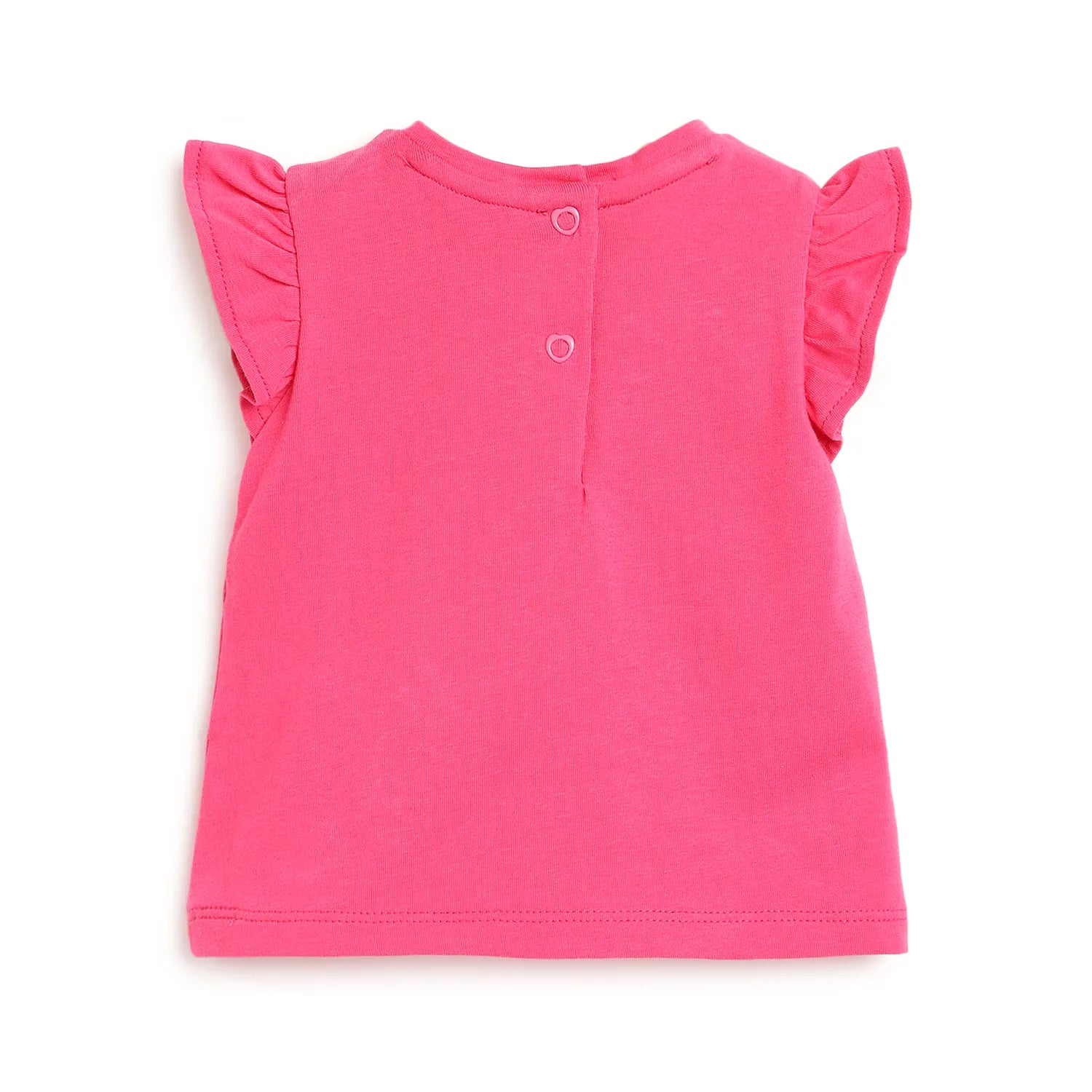 Girls Pink Graphic Printed Top