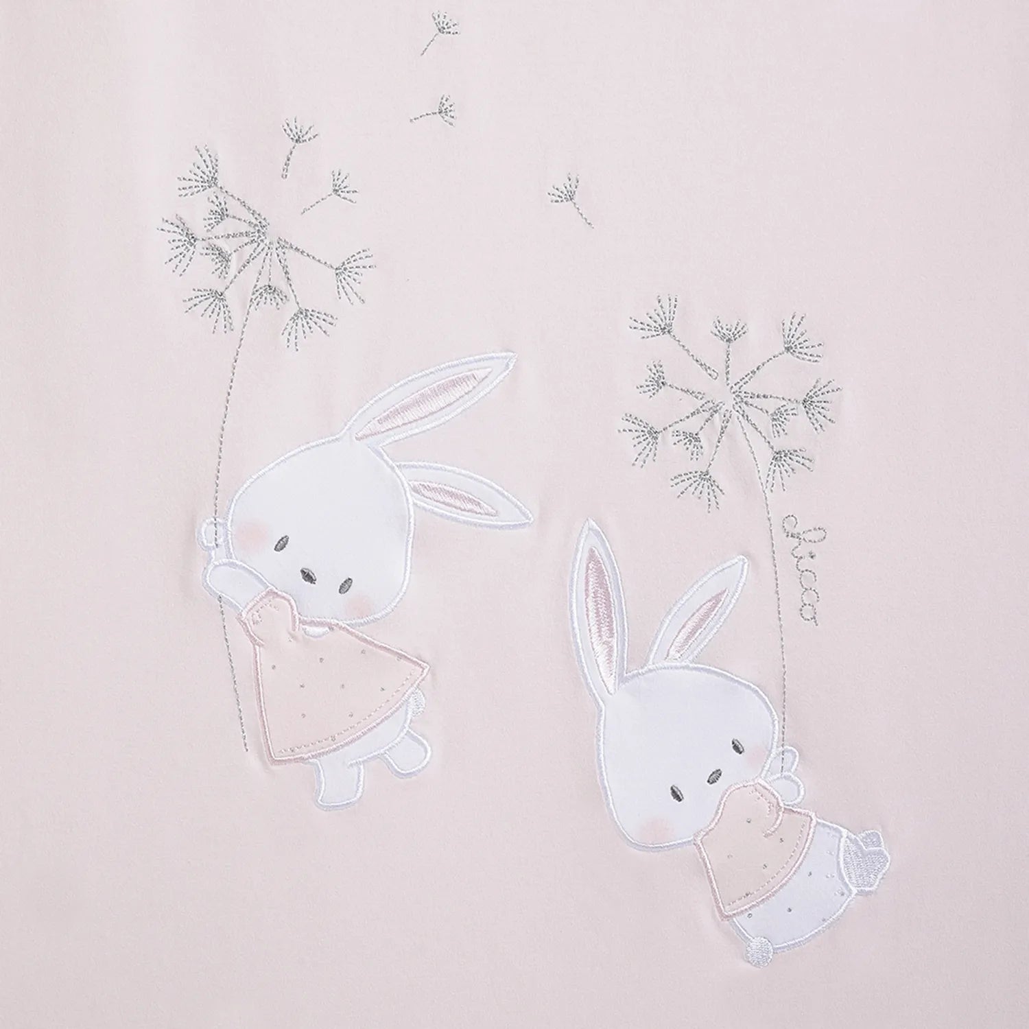 Girls Pink Pram Blanket with Removable Cover