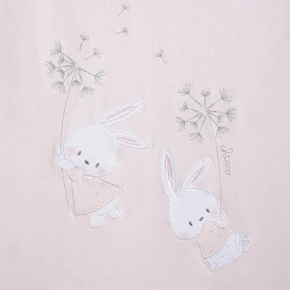 Girls Pink Pram Blanket with Removable Cover