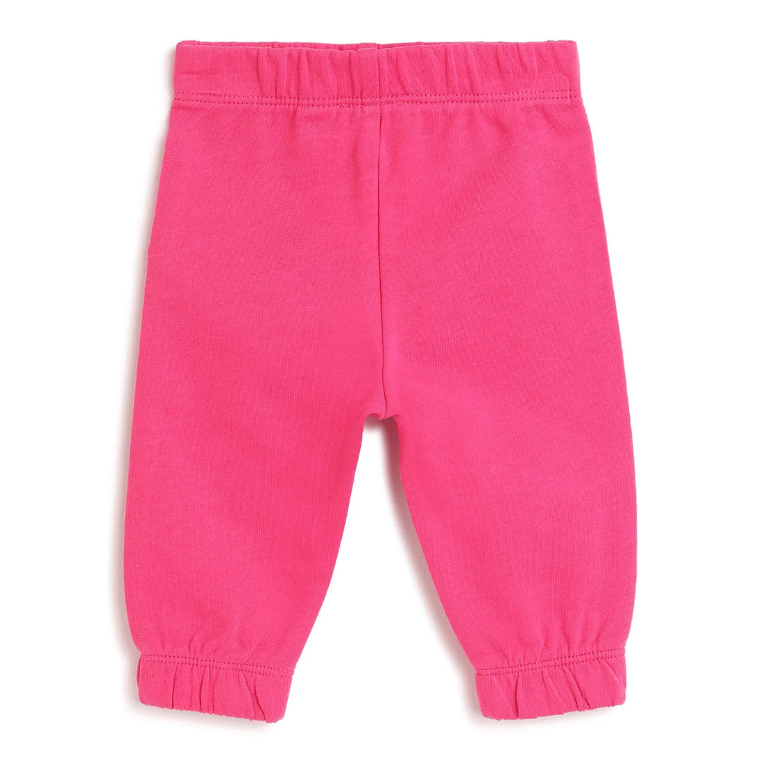Girls Pink Printed Joggers
