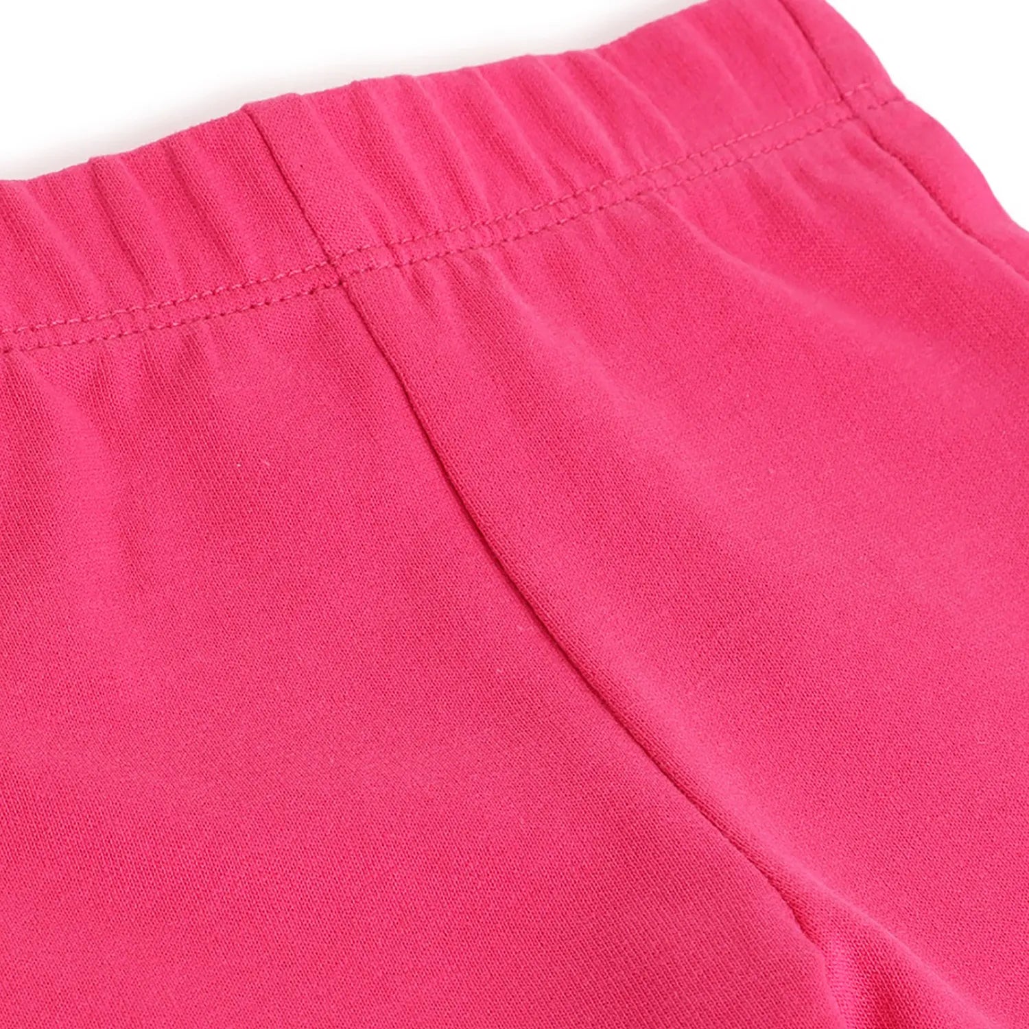 Girls Pink Printed Joggers