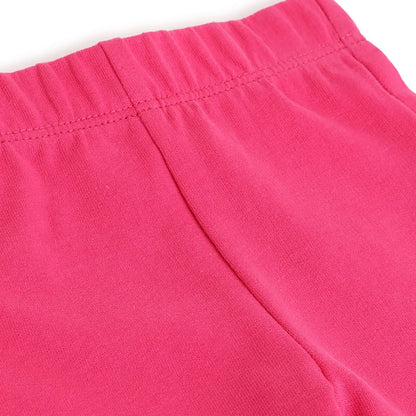 Girls Pink Printed Joggers