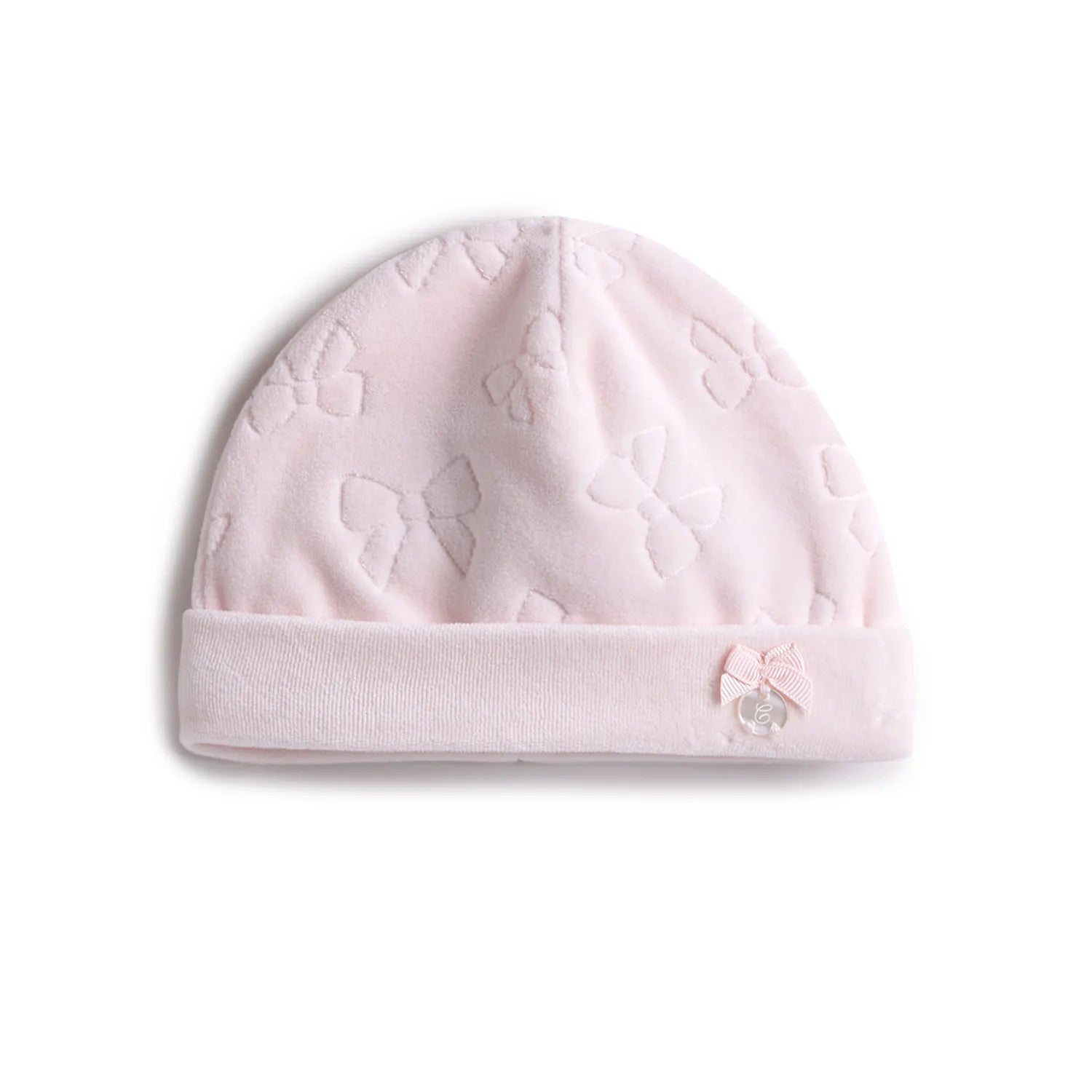 Girls Pink Self Design Cap
