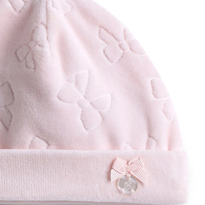 Girls Pink Self Design Cap