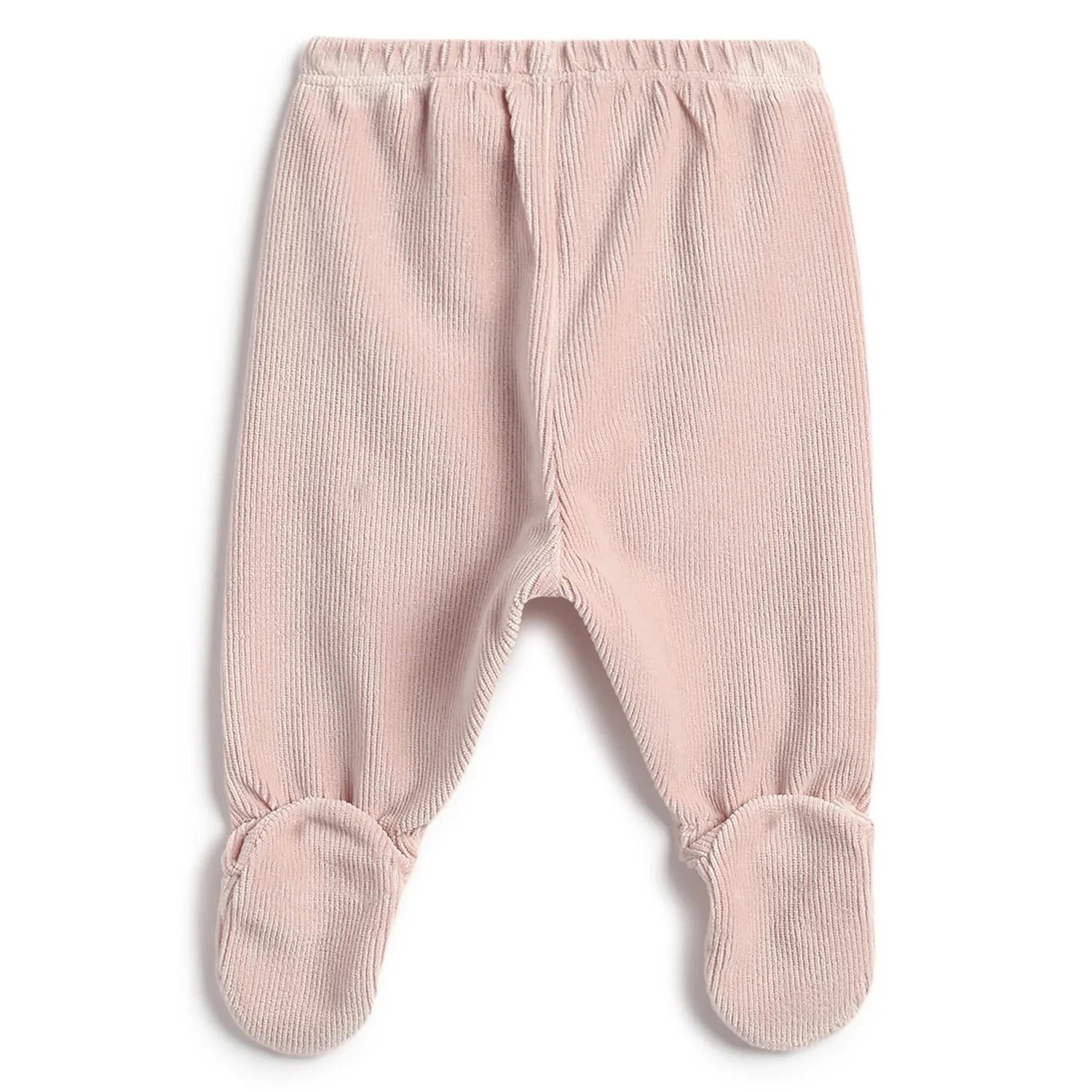 Girls Pink Self Design Sweatshirt with Legging