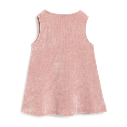 Girls Pink Sleeveless  A-Line Dress