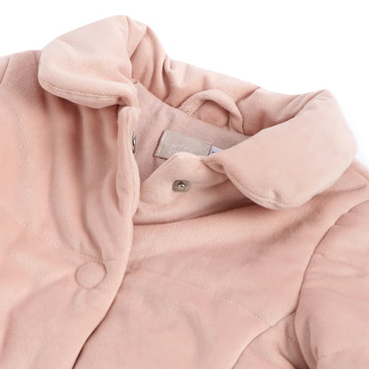Girls Pink Solid Jacket