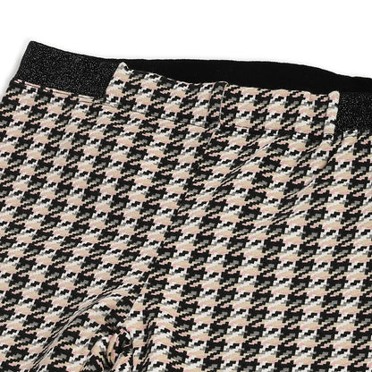 Girls Pink Sweatshirt with Checked Leggings