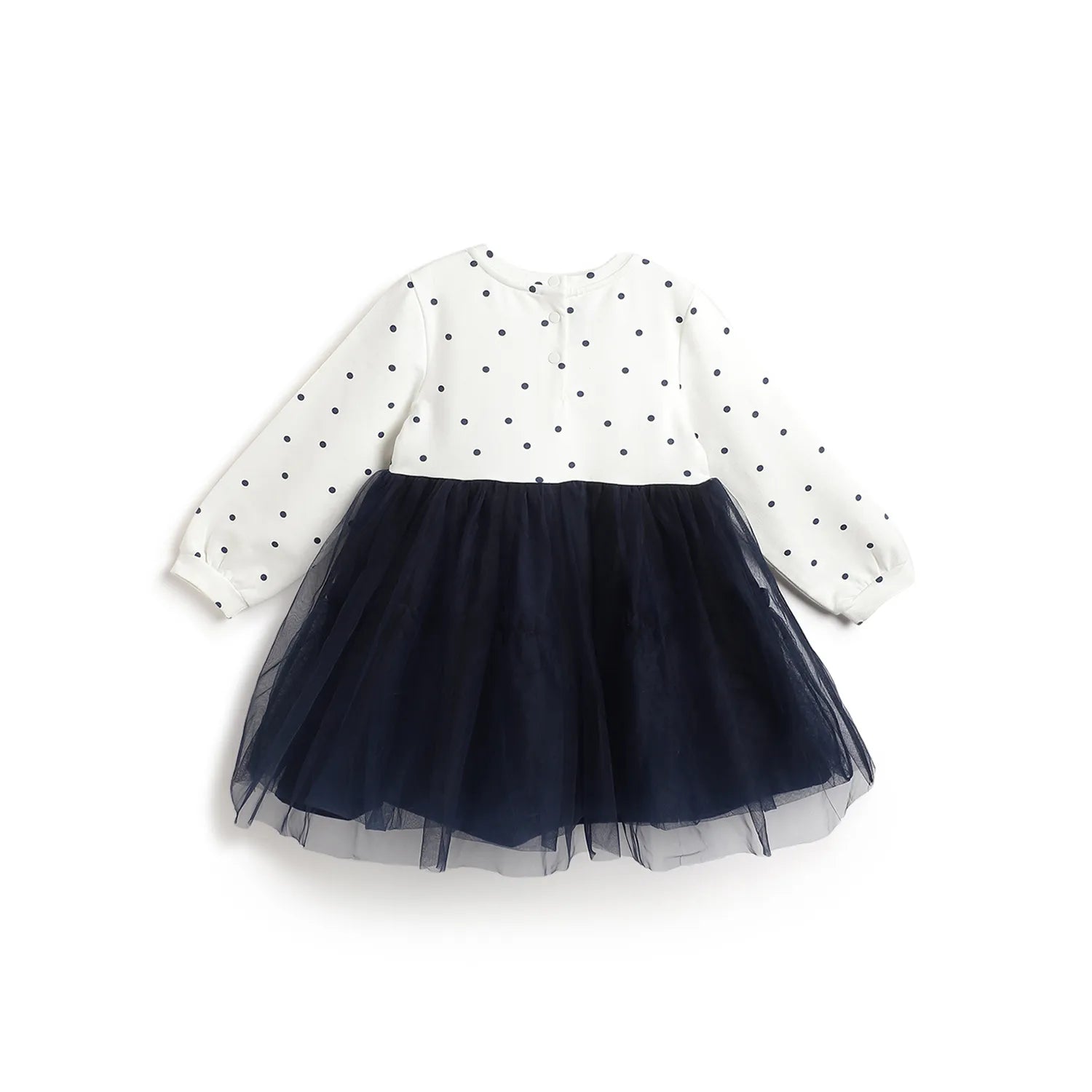 Girls Polka Dot Print A-Line Dress