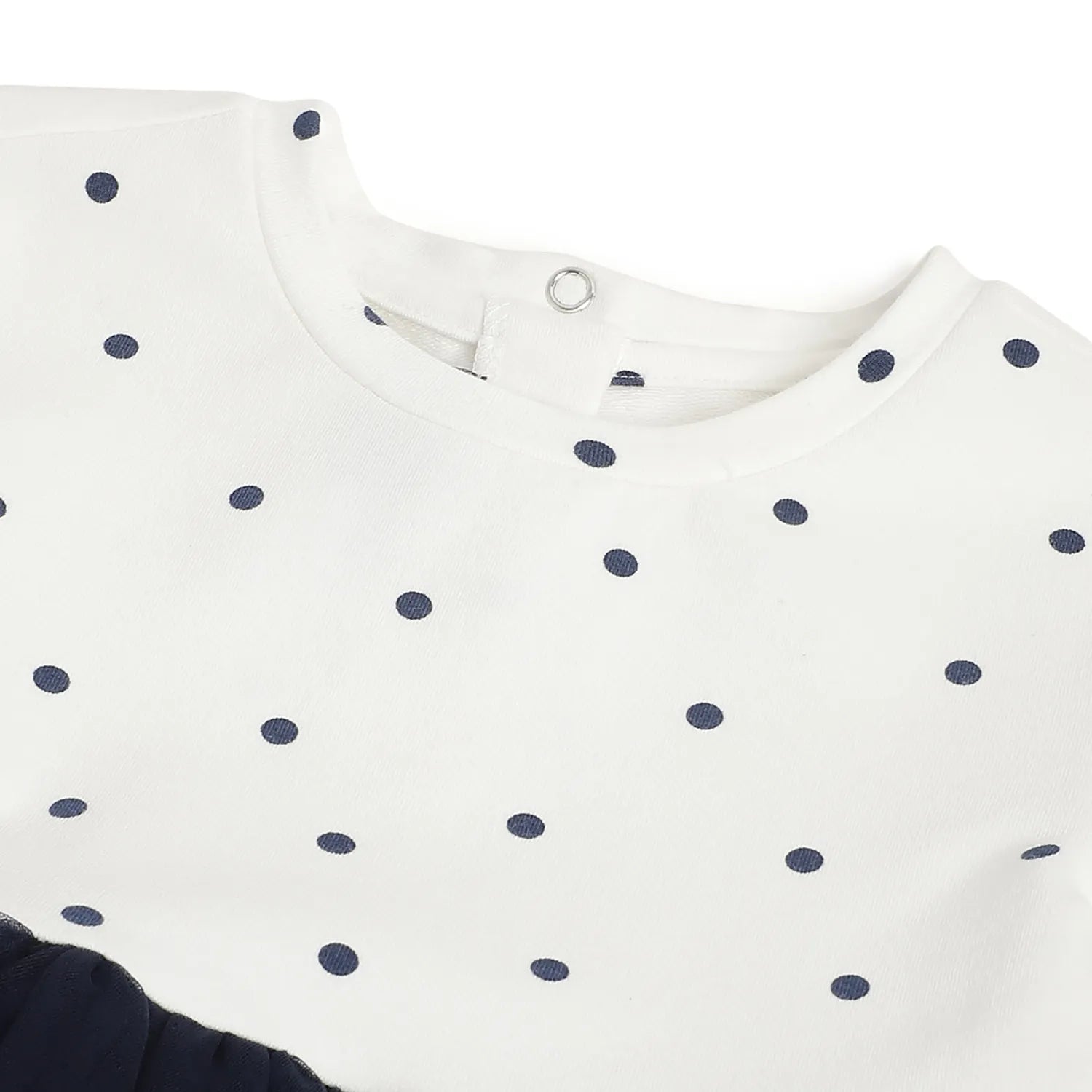 Girls Polka Dot Print A-Line Dress