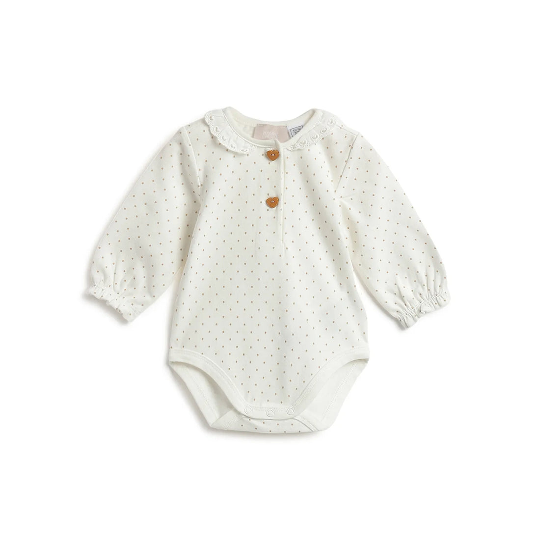 Girls Polka Dot Printed Bodysuit Top