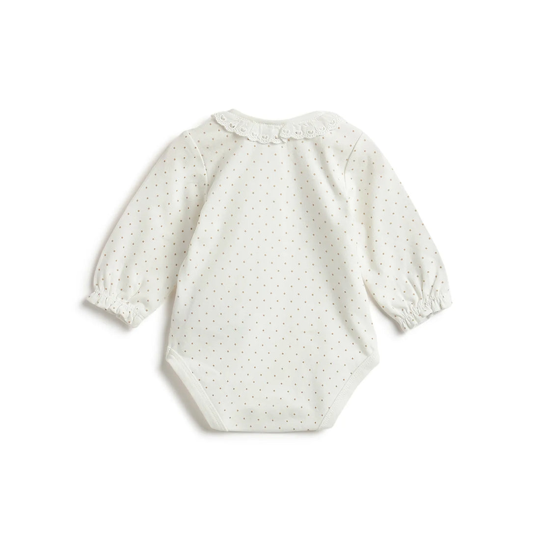 Girls Polka Dot Printed Bodysuit Top