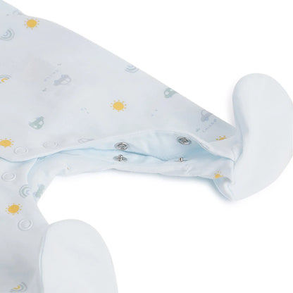 Girls Printed Front Opening Babysuit