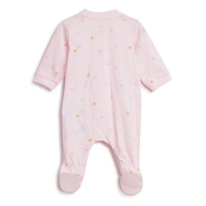 Girls Printed Front Opening Babysuit
