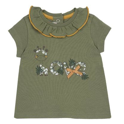 Girls Printed Knitted T-shirt