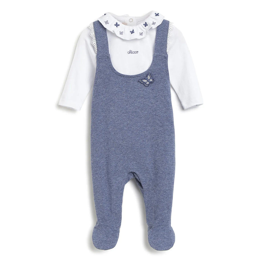 Girls Pure Cotton T-Shirt with Dungaree