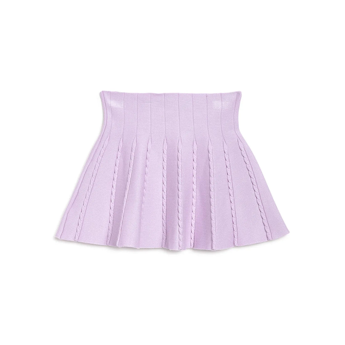Girls Purple Mini Flared Skirt