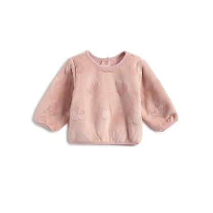 Girls Self Design Sweatshirt