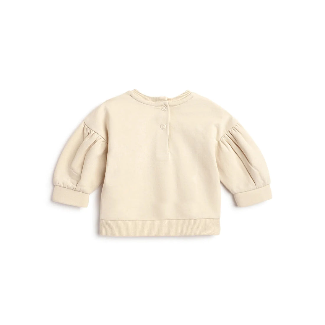 Girls Self Design Sweatshirt With Leggings