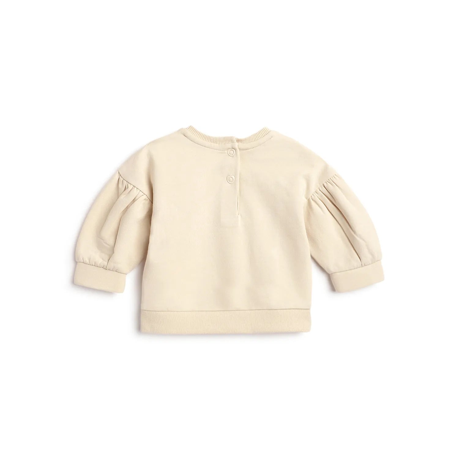 Girls Self Design Sweatshirt With Leggings