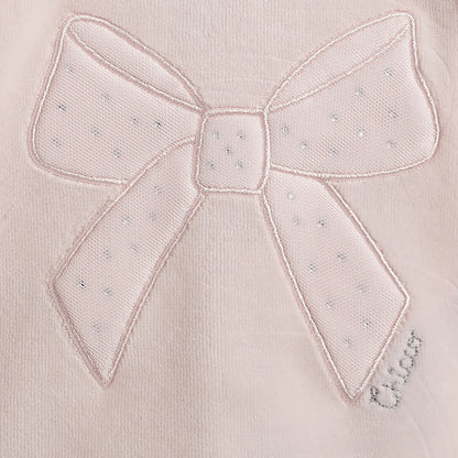 Girls Self Design Sweatshirt With Leggings