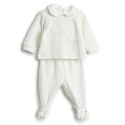 Girls Self Design Sweatshirt With Leggings