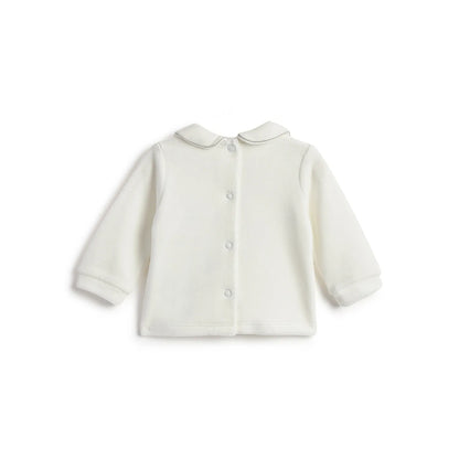 Girls Self Design Sweatshirt With Leggings