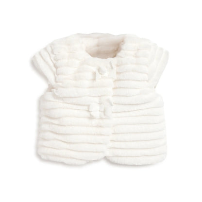 Girls Striped Longline Puffer Jacket