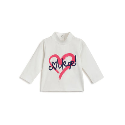 Girls Typography Printed T-shirt