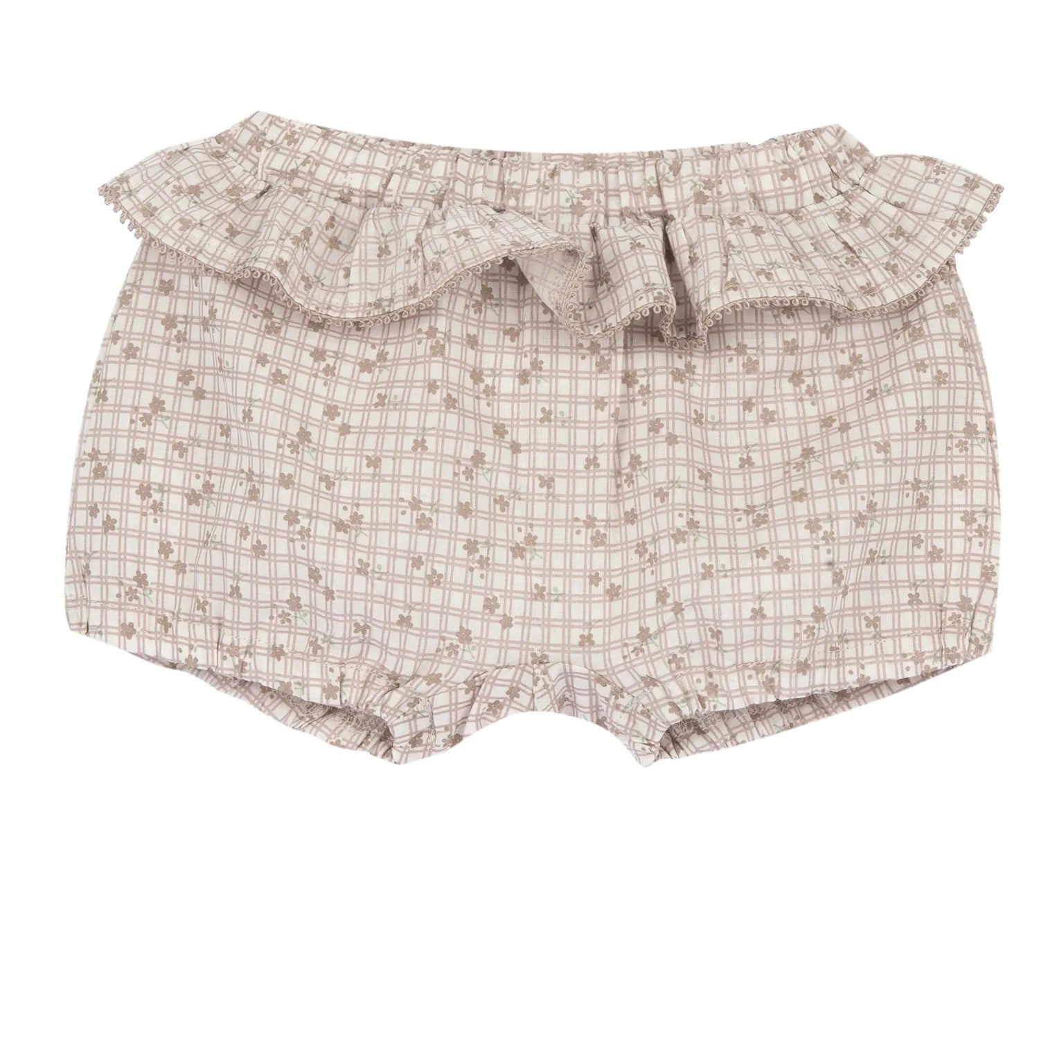 Girls White and Beige Embroidered T-Shirt with Shorts