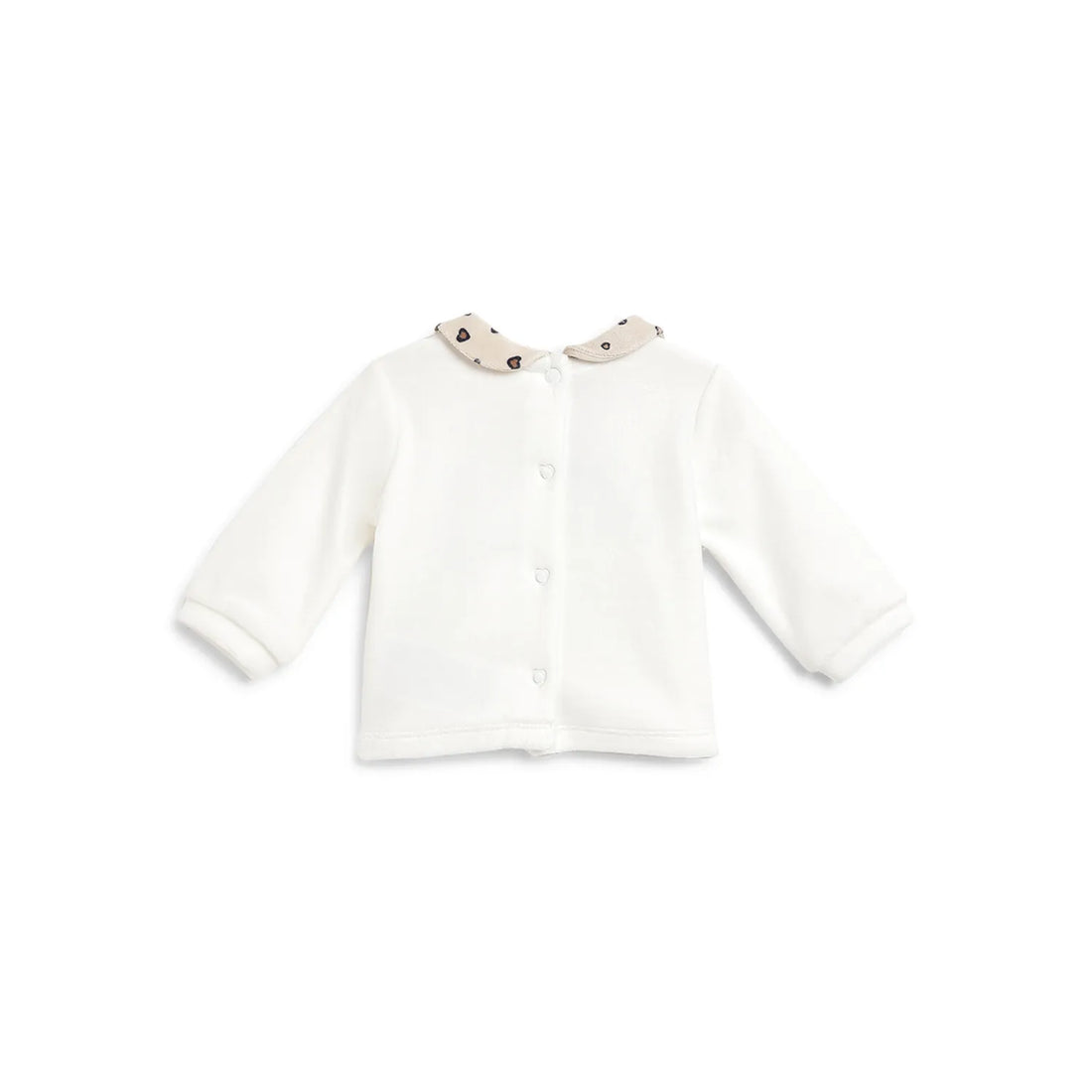 Girls White &amp; Beige Printed Sweatshirt With Legging