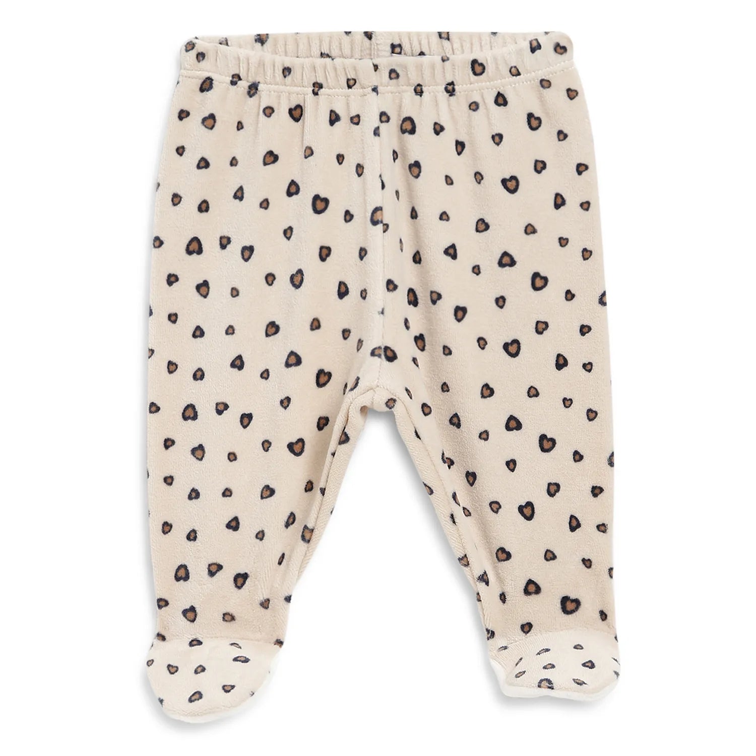 Girls White &amp; Beige Printed Sweatshirt With Legging