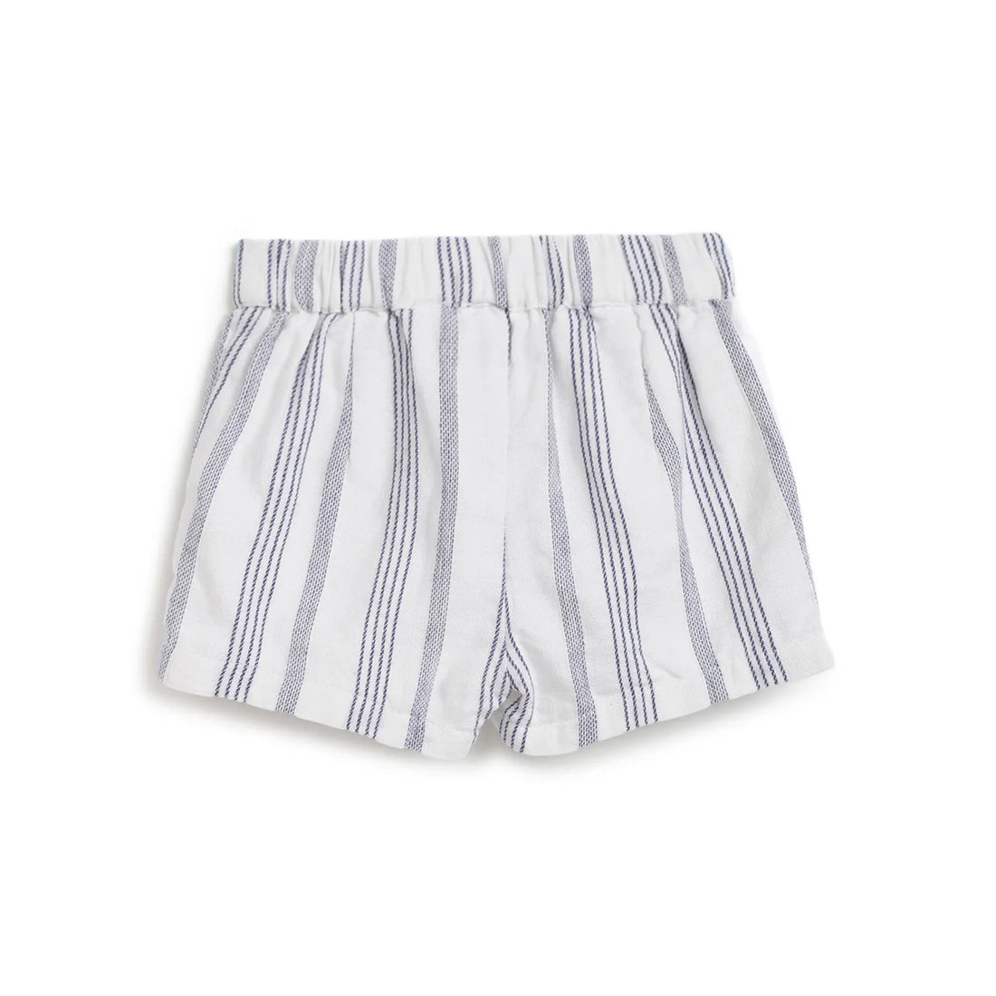 Girls White &amp; Blue Striped Shorts