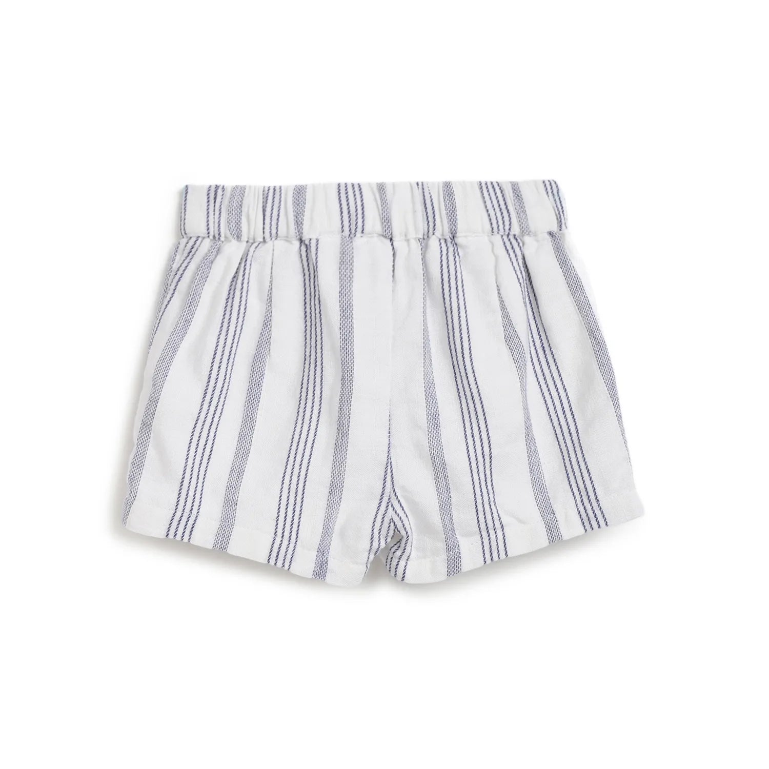 Girls White &amp; Blue Striped Shorts