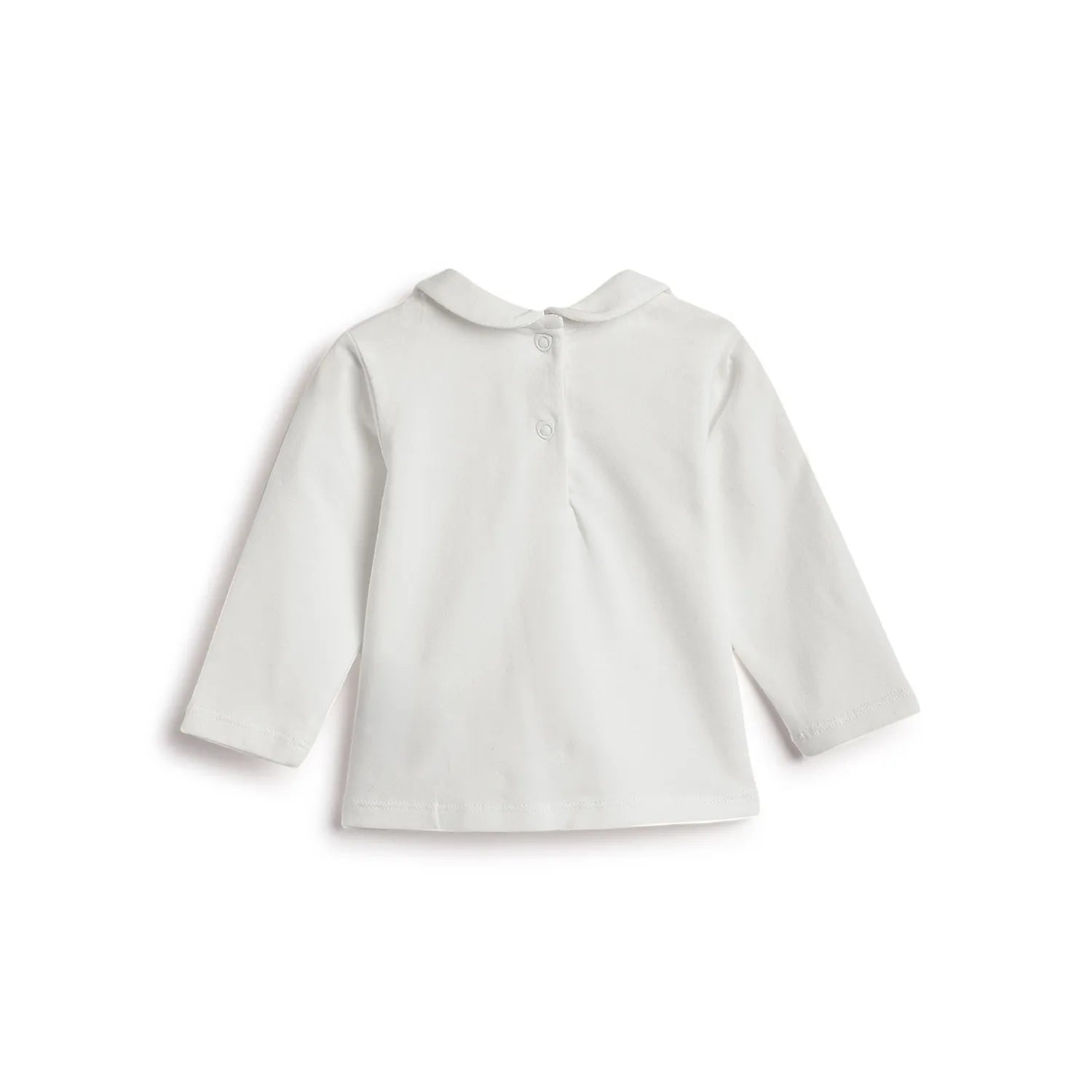 Girls White &amp; Brown T-shirt with Dress