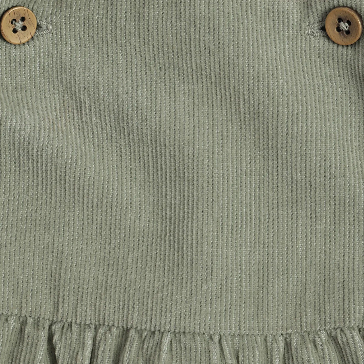 Girls White &amp; Green Solid Clothing Set