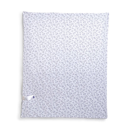Girls White &amp; Grey Pram Blanket