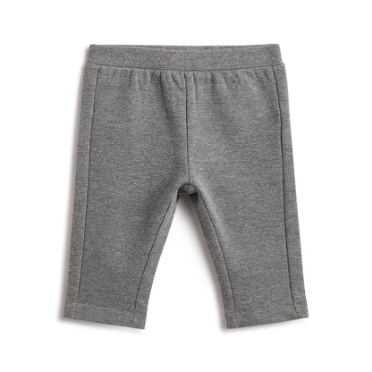 Girls White &amp; Grey Printed Top With Leggings