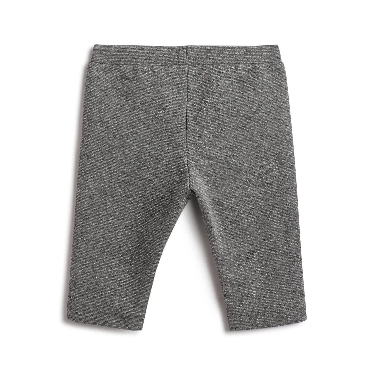 Girls White &amp; Grey Printed Top With Leggings