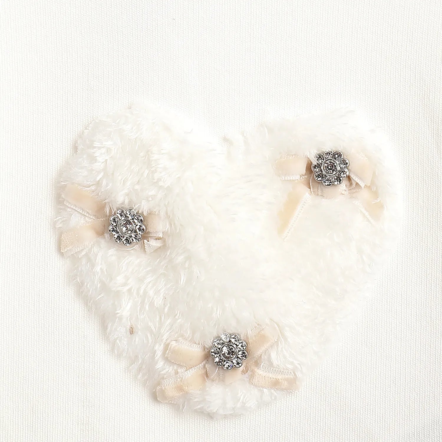 Girls White &amp; Grey Sweatshirt With Leggings