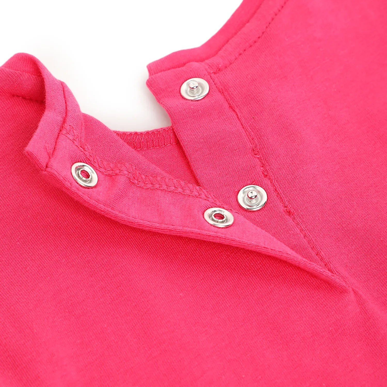 Girls White &amp; Pink Printed Top with Shorts