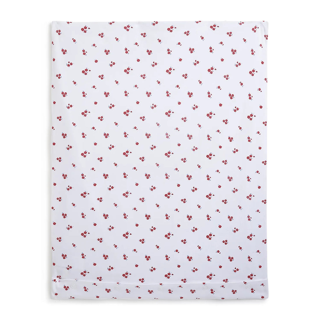 Girls White &amp; Red Pram Blanket
